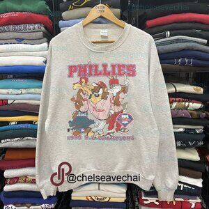Vintage 1993 Philadelphia Phillies Looney Tunes Sweatshirt, Retro MLB Shirt Tee